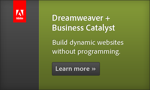 Adobe Dreamweaver + Business Catalyst - Build dynamic websites without programming